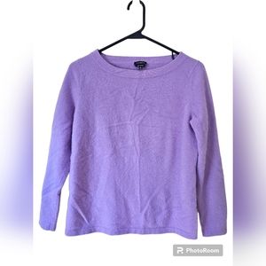 Talbots Womens Pure Cashmere Light Purple Long‎ Sleeve Pullover Sweater Size Lg